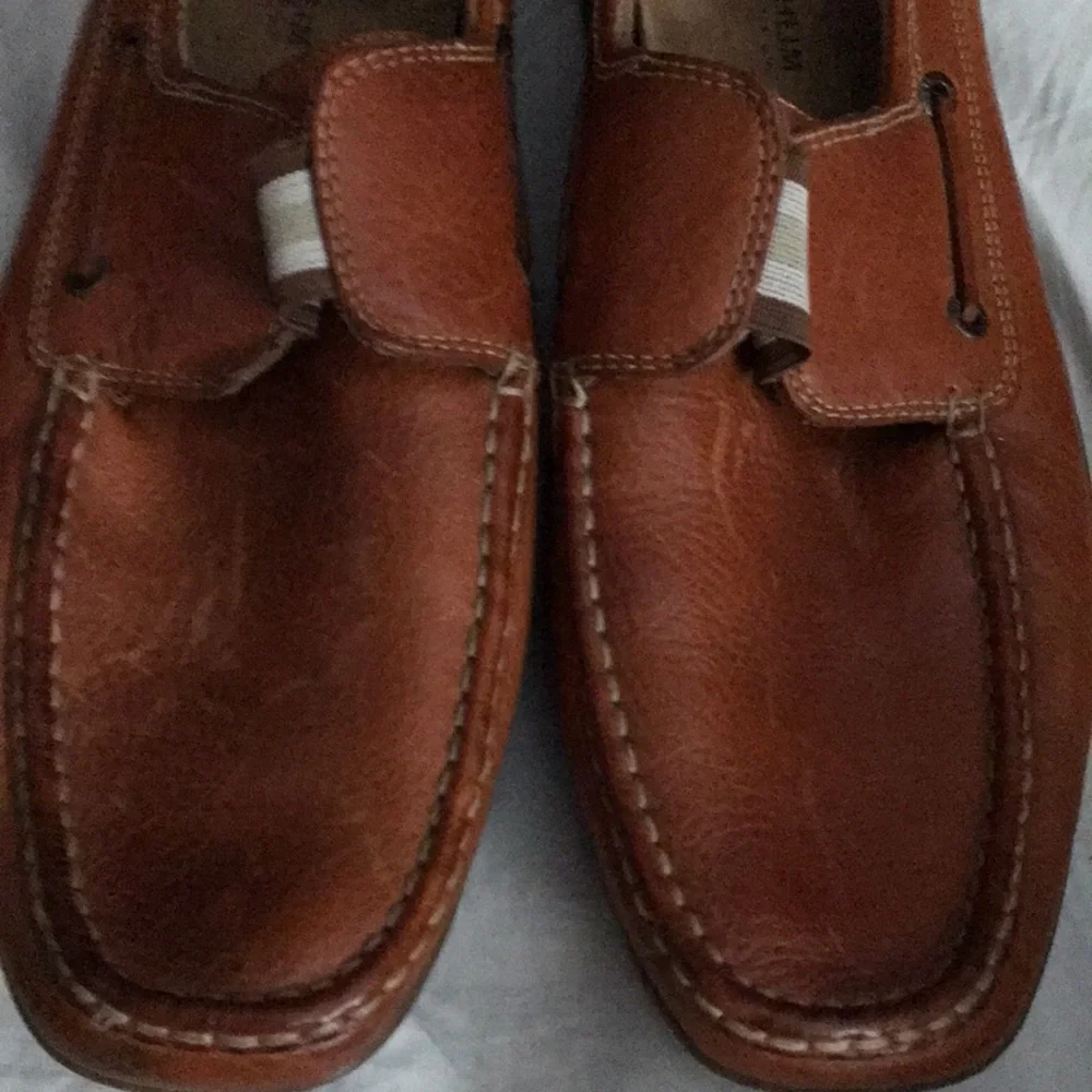 Florsheim Mens Driving Moccasins Shoe Sz 11 Golden Brown EUC